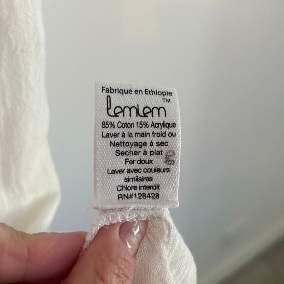 NWOT lemlem Sheer Wide-Leg Beach Pants, Coral & White Stripe, Women's Size Small - Picture 3 of 5